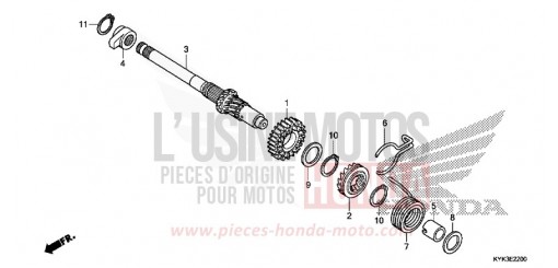 AXE DE KICKSTARTER CRF110FE de 2014